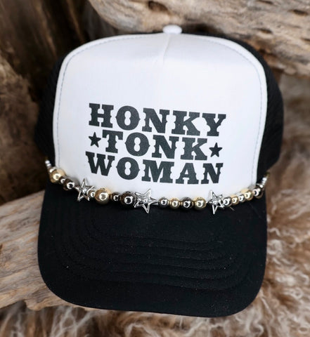 TRUCKER CAP Honkey Tonk Woman Black