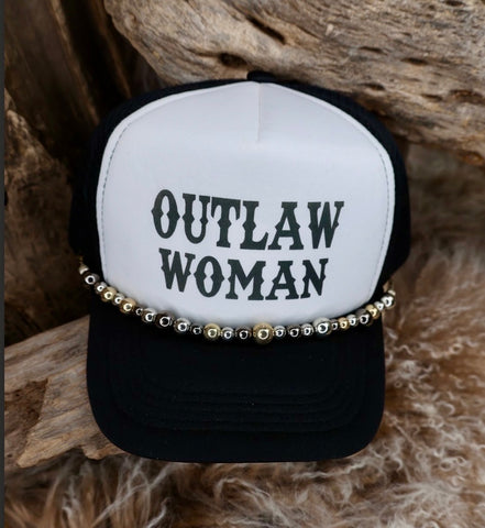 TRUCKER CAP Outlaw Woman Black