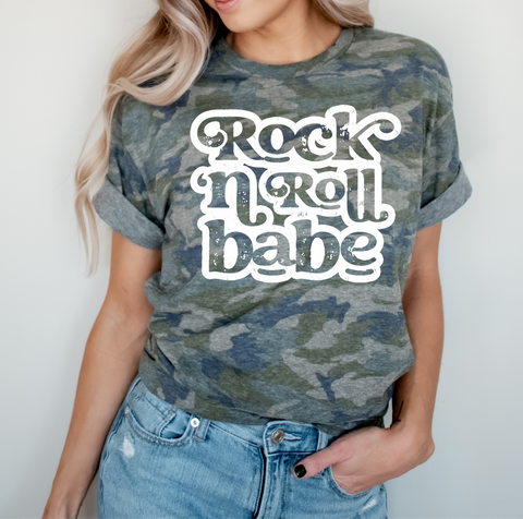 GRAPHIC TEE 330 Rock N Roll Babe XLarge