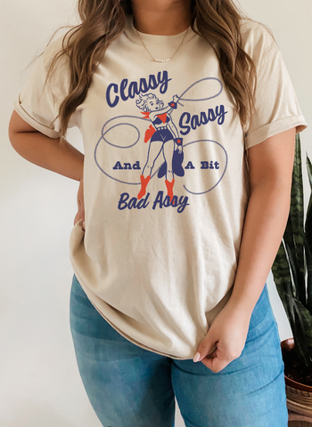 GRAPHIC TEE 573S Classy Sassy And A Bit Bad Assy
