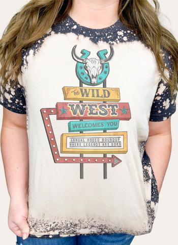 GRAPHIC TEE 584DG The Wild West Welcomes You